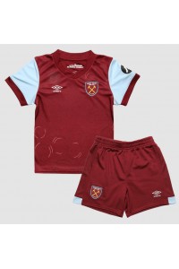 Fotbalové Dres West Ham United Dětské Domácí Oblečení 2023-24 Krátký Rukáv (+ trenýrky)